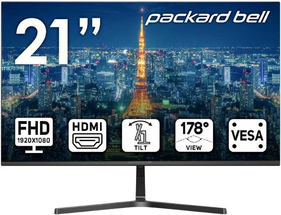 AirFrame 21" FHD Monitor, 1920x1080, Ultrawide, VESA Mount Compatible